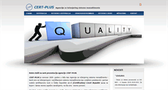Desktop Screenshot of cert-plus.com